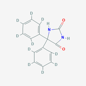 molecular formula C15H12N2O2 B020766 5,5-Diphenyl-D10-hydantoin CAS No. 65854-97-9