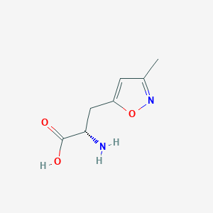 molecular formula C7H10N2O3 B020775 3-(3-Methyl-5-isoxazolyl)alanine CAS No. 100959-34-0