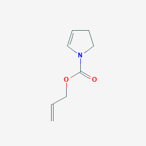 molecular formula C8H11NO2 B020783 Prop-2-enyl 2,3-dihydropyrrole-1-carboxylate CAS No. 110910-76-4