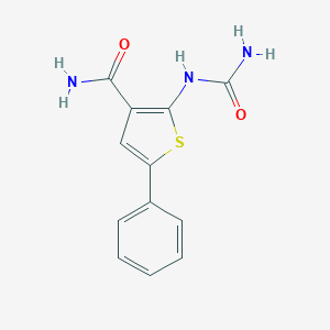 molecular formula C12H11N3O2S B020787 5-Phenyl-2-Ureidothiophene-3-Carboxamide CAS No. 354811-10-2