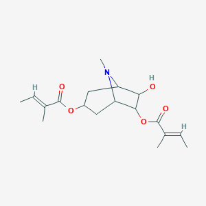 molecular formula C18H27NO5 B207894 Ditigloylteloidine CAS No. 7159-86-6