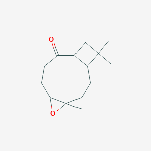 molecular formula C14H22O2 B207897 4,12,12-Trimethyl-5-oxatricyclo[8.2.0.0^{4,6}]dodecan-9-one CAS No. 24173-71-5