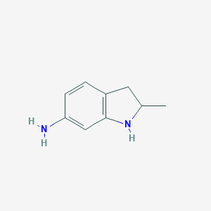 molecular formula C9H12N2 B020807 2-Methyl-6-indolinamine CAS No. 103796-39-0
