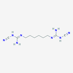 1-[6-[[amino-(cyanoamino)methylidene]amino]hexyl]-2-cyanoguanidine