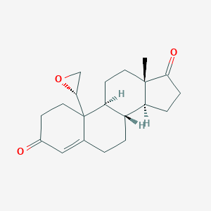 molecular formula C20H26O3 B020836 (8R,9S,13S,14S)-13-methyl-10-[(2R)-oxiran-2-yl]-2,6,7,8,9,11,12,14,15,16-decahydro-1H-cyclopenta[a]phenanthrene-3,17-dione CAS No. 108180-14-9