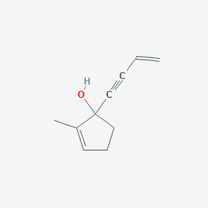 molecular formula C10H12O B020846 1-But-3-en-1-ynyl-2-methylcyclopent-2-en-1-ol CAS No. 110890-55-6