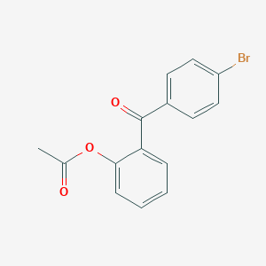 molecular formula C15H11BrO3 B020858 2-Acetoxy-4'-bromobenzophenone CAS No. 100954-50-5