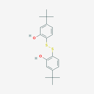 molecular formula C20H26O2S2 B020875 2,2'-Dithiobis[5-(1,1-dimethylethyl)phenol] CAS No. 101012-80-0