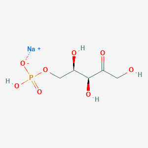 molecular formula C5H9Na2O8P B020896 Sodium 5-O-(hydroxyphosphinato)-D-xylulose CAS No. 105931-44-0