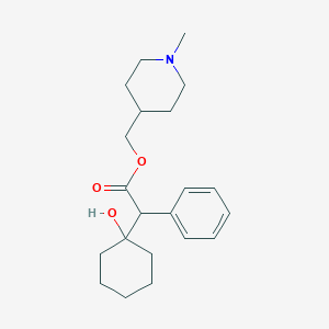molecular formula C21H31NO3 B020905 1-Hydroxy-alpha-phenylcyclohexaneacetic acid (1-methyl-4-piperidyl)methyl ester CAS No. 101564-13-0