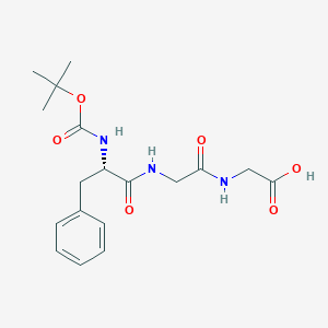 molecular formula C18H25N3O6 B020909 Boc-Phe-Gly-Gly-OH CAS No. 103340-16-5