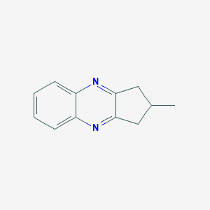 molecular formula C12H12N2 B020918 2-Methyl-2,3-dihydro-1H-cyclopenta[b]quinoxaline CAS No. 109682-72-6