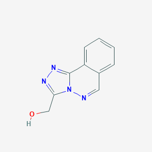 molecular formula C10H8N4O B020946 3-Hydroxymethyl-s-triazolo[3,4-a]phthalazine CAS No. 54687-66-0