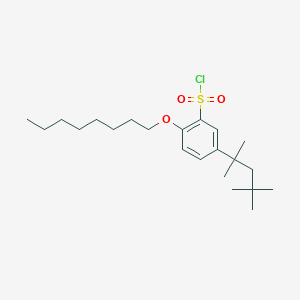 Benzenesulfonyl chloride, 2-(octyloxy)-5-(1,1,3,3-tetramethylbutyl)-