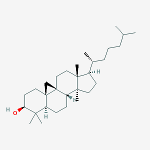 molecular formula C30H52O B210237 1-(1,5-Dimethylhexyl)-3a,6,6,12a-tetramethyltetradecahydro-1H-cyclopenta[a]cyclopropa[e]phenanthren-7-ol CAS No. 4657-58-3