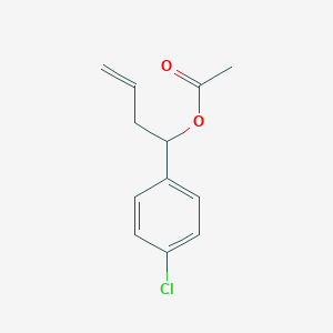 molecular formula C12H13ClO2 B021027 Acetic acid 1-(4-chloro-phenyl)-but-3-enyl ester CAS No. 106730-46-5