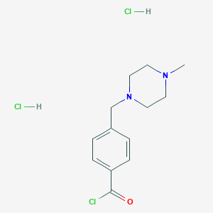 molecular formula C13H19Cl3N2O B021028 4-(4-Methylpiperazinylmethyl)benzoyl chloride dihydrochloride CAS No. 106261-64-7