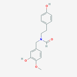 molecular formula C17H19NO4 B021033 N-(p-Hydroxyphenethyl)-N-(3-hydroxy-4-methoxybenzyl)formamide CAS No. 122584-17-2
