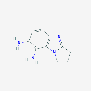 molecular formula C10H12N4 B021051 2,3-dihydro-1H-pyrrolo[1,2-a]benzimidazole-7,8-diamine CAS No. 110209-31-9