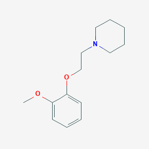 molecular formula C14H21NO2 B021054 Piperidine, 1-[2-(2-methoxyphenoxy)ethyl]- CAS No. 105602-16-2