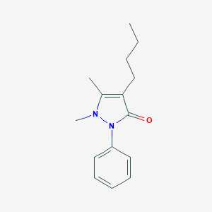 molecular formula C15H20N2O B021055 4-butyl-1,5-dimethyl-2-phenylpyrazol-3-one CAS No. 101496-03-1
