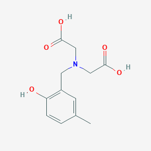 molecular formula C12H15NO5 B021060 [Carboxymethyl-(2-hydroxy-5-methyl-benzyl)amino]acetic acid CAS No. 19938-33-1