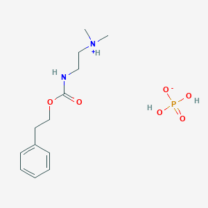 Carbamic acid, (2-(dimethylamino)ethyl)-, phenethyl ester, monophosphate