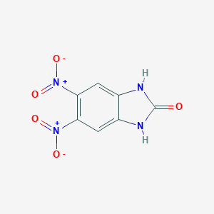 molecular formula C7H4N4O5 B021077 1,3-Dihydro-5,6-dinitro-2H-benzimidazol-2-one CAS No. 3705-86-0