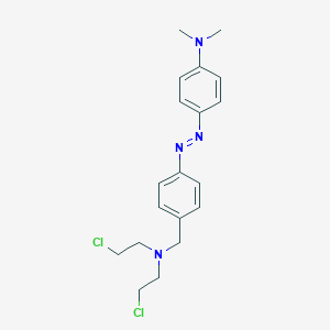 molecular formula C19H24Cl2N4 B021078 N,N-Bis(2-chloroethyl)-4-[[4-(dimethylamino)phenyl]azo]benzylamine CAS No. 100427-80-3