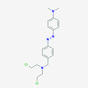 molecular formula C19H24Cl2N4 B021078 4-(4-Dimethylaminophenylazo)benzyl-bis(beta-chloroethyl)benzylamine CAS No. 100427-80-3