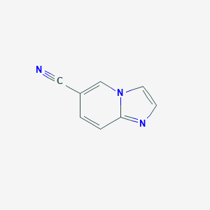 molecular formula C8H5N3 B021080 Imidazo[1,2-a]pyridine-6-carbonitrile CAS No. 106850-34-4