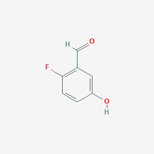 molecular formula C7H5FO2 B021085 2-Fluoro-5-hydroxybenzaldehyde CAS No. 103438-84-2