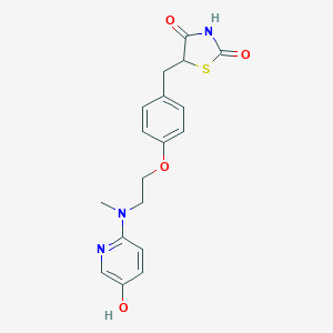 molecular formula C18H19N3O4S B021103 p-Hydroxy rosiglitazone CAS No. 257883-22-0