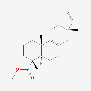 molecular formula C21H32O2 B021107 methyl (1R,4aS,7S,10aR)-7-ethenyl-1,4a,7-trimethyl-3,4,5,6,8,9,10,10a-octahydro-2H-phenanthrene-1-carboxylate CAS No. 19907-21-2