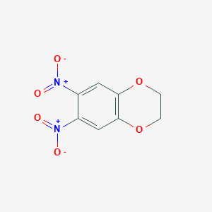 molecular formula C8H6N2O6 B021119 6,7-Dinitro-2,3-dihydrobenzo[1,4]dioxin CAS No. 57356-48-6