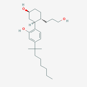 molecular formula C24H40O3 B211198 2-((1S,2S,5S)-5-hydroxy-2-(3-hydroxypropyl)cyclohexyl)-5-(2-methyloctan-2-yl)phenol 