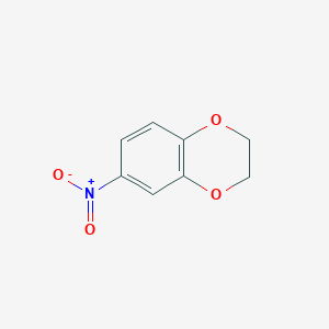 molecular formula C8H7NO4 B021120 2,3-Dihydro-6-nitro-1,4-benzodioxin CAS No. 16498-20-7