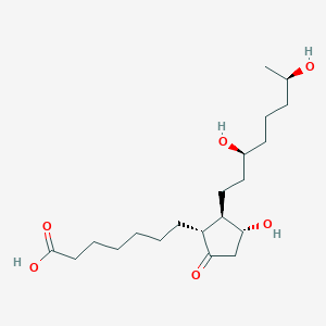 molecular formula C20H36O6 B211206 13,14-dihydro-19R-hydroxyPGE1 
