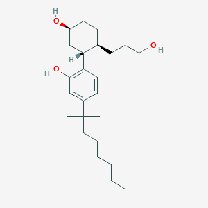 molecular formula C24H40O3 B211208 2-[(1R,2R,5S)-5-Hydroxy-2-(3-hydroxypropyl)cyclohexyl]-5-(2-methyloctan-2-yl)phenol CAS No. 2365471-91-4