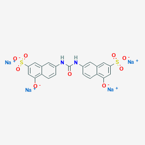 molecular formula C21H12N2Na4O9S2 B211212 四钠盐；4-氧代-7-[(5-氧代-7-磺酸萘-2-基)氨基甲酰氨基]萘-2-磺酸盐 