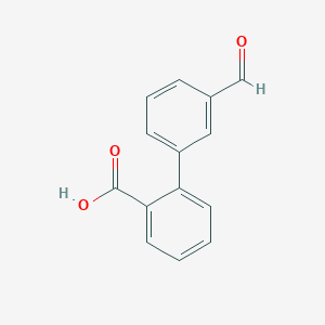 molecular formula C14H10O3 B021124 2-(3-formylphenyl)benzoic Acid CAS No. 100538-35-0