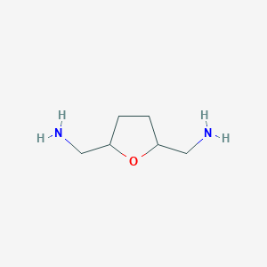 molecular formula C6H14N2O B021127 2,5-Bis(aminomethyl)tetrahydrofuran CAS No. 66918-21-6