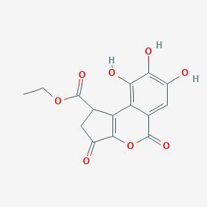 molecular formula C15H12O8 B021138 乙基异短叶素羧酸酯 CAS No. 107646-82-2