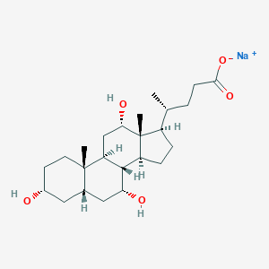 molecular formula C24H40NaO5 B211398 CID 66579015 CAS No. 361-09-1