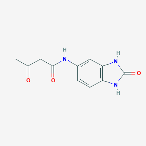 molecular formula C11H11N3O3 B211411 Butanamide, N-(2,3-dihydro-2-oxo-1H-benzimidazol-5-yl)-3-oxo- CAS No. 26576-46-5