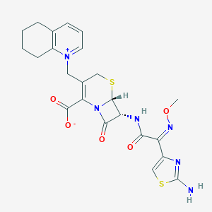 molecular formula C23H24N6O5S2 B211414 Cefquinome CAS No. 84957-30-2