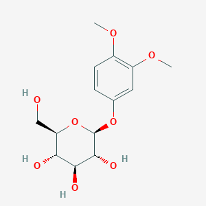 molecular formula C14H20O8 B021142 3,4-二甲氧基苯基 β-D-葡萄糖苷 CAS No. 84812-00-0