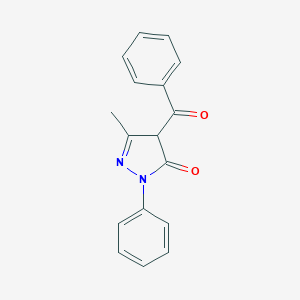 molecular formula C17H14N2O2 B211476 4-Benzoyl-3-methyl-1-phenyl-2-pyrazolin-5-one CAS No. 4551-69-3