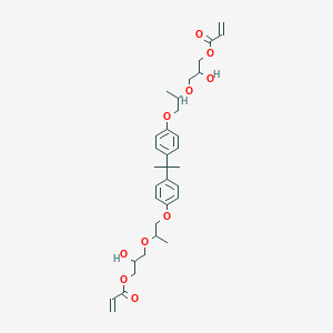 molecular formula C33H44O10 B021151 Bisphenol A propoxylate glycerolate diacrylate CAS No. 105650-05-3