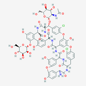 molecular formula C72H68Cl2N8O28 B021161 Teicoplanin A3-1 CAS No. 93616-27-4